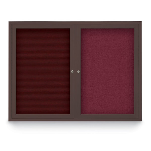 Corkboard, Amethyst/Bronze, 36" x 36"